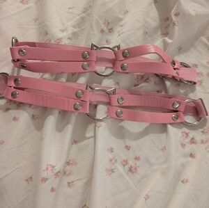 Pink Cat Ear Thigh Garters